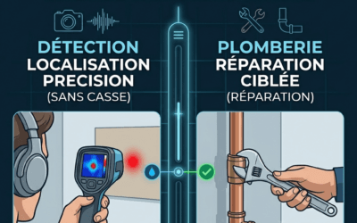 Détection de fuite d’eau ou plomberie : quelles différences et qui appeler ?