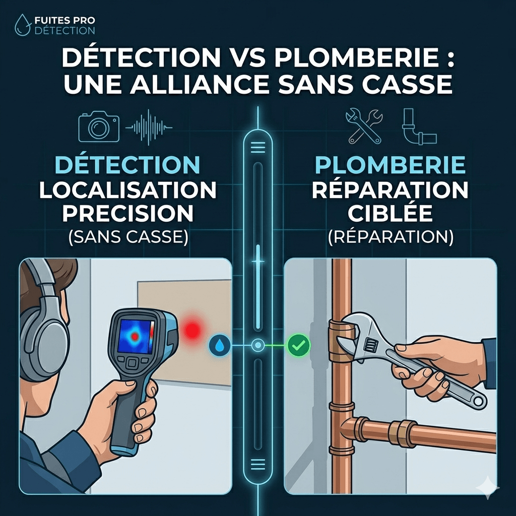 detection fuite vs plomberie